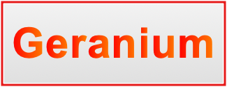 Image of the name Geranium