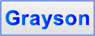 Image of the name Grayson Image of the name Grayson
