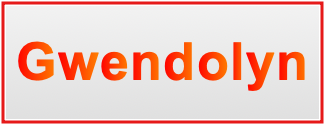Image of the name Gwendolyn