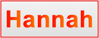 Image of the name Hannah