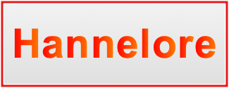 Image of the name Hannelore