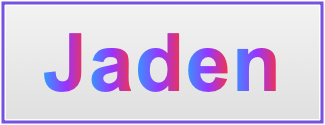 Image of the name Jaden