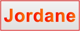Image of the name Jordane