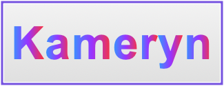 Image of the name Kameryn