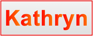 Image of the name Kathryn