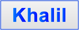 Image of the name Khalil Image of the name Khalil