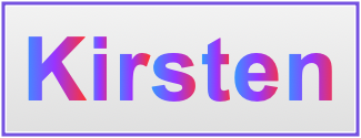 Image of the name Kirsten