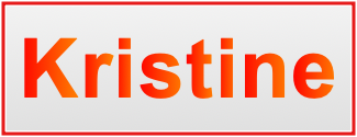 Image of the name Kristine Image of the name Kristine