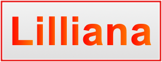 Image of the name Lilliana