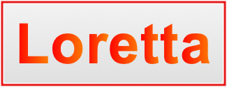 Image of the name Loretta