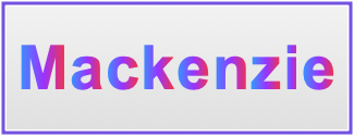 Image of the name Mackenzie