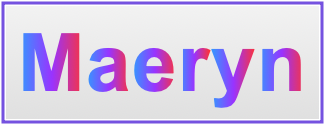 Image of the name Maeryn