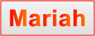 Image of the name Mariah
