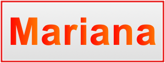 Image of the name Mariana