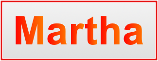 Image of the name Martha