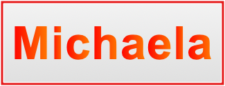 Image of the name Michaela