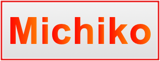 Image of the name Michiko Image of the name Michiko