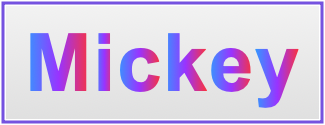 Image of the name Mickey Image of the name Mickey