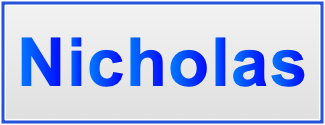 Image of the name Nicholas