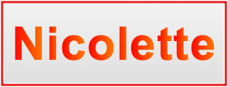 Image of the name Nicolette