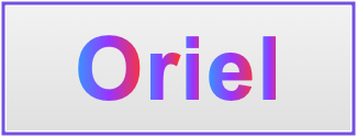 Image of the name Oriel