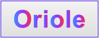 Image of the name Oriole