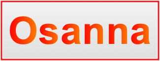 Image of the name Osanna