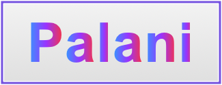 Image of the name Palani
