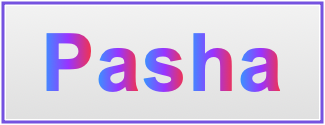 Image of the name Pasha