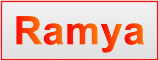 Image of the name Ramya
