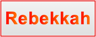 Image of the name Rebekkah