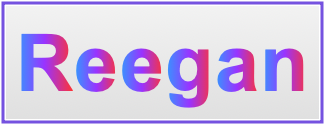 Image of the name Reegan