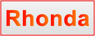 Image of the name Rhonda