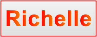 Image of the name Richelle
