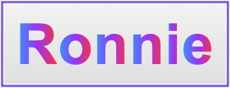 Image of the name Ronnie