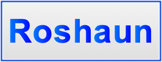 Image of the name Roshaun Image of the name Roshaun