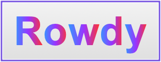 Image of the name Rowdy