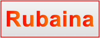 Image of the name Rubaina Image of the name Rubaina