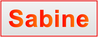 Image of the name Sabine