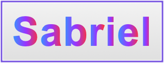 Image of the name Sabriel
