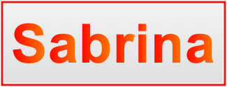 Image of the name Sabrina Image of the name Sabrina