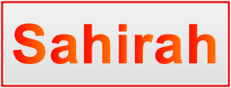 Image of the name Sahirah