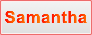Image of the name Samantha