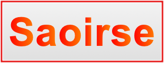 Image of the name Saoirse Image of the name Saoirse