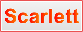 Image of the name Scarlett Image of the name Scarlett