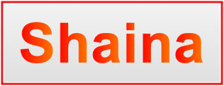 Image of the name Shaina