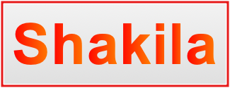 Image of the name Shakila Image of the name Shakila