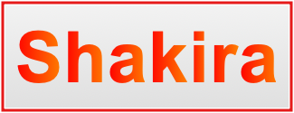 Image of the name Shakira Image of the name Shakira