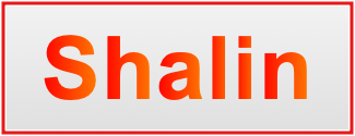 Image of the name Shalin
