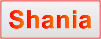 Image of the name Shania